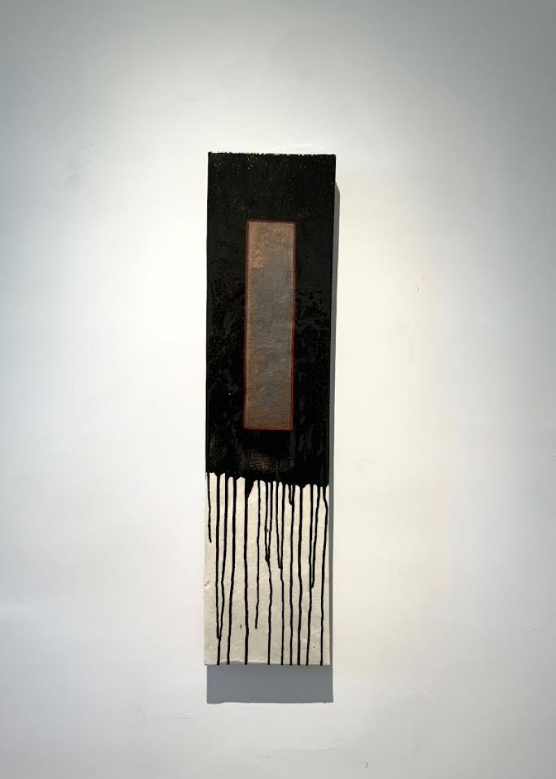 black & white wall slab